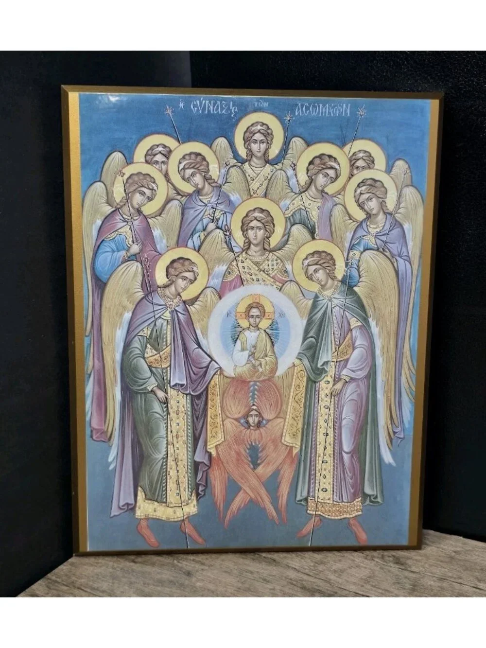 Synaxis Of The Archangel Michael & Bodiless Powers Monks Craft Blanco Tx 9x11